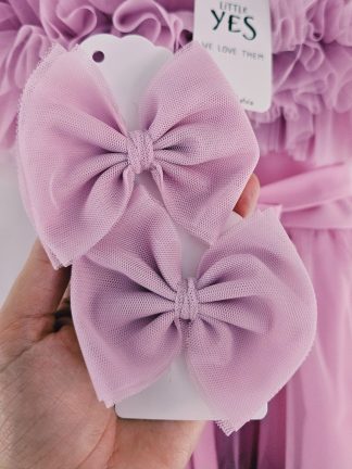 Gaiši rozā tilla matu sprādze