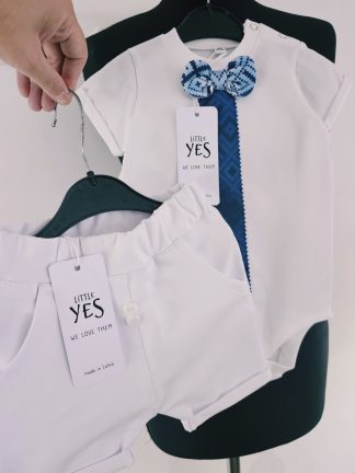 Svētku, kristību tērps mazuļiem ar bodiju ar latviskām zīmēm