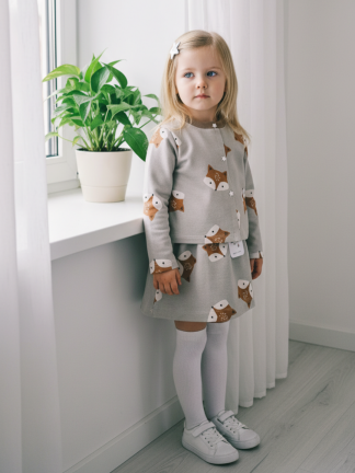 Kostīms meitenēm jaka+svārki "Lapsiņa" no 80-122 izmēram