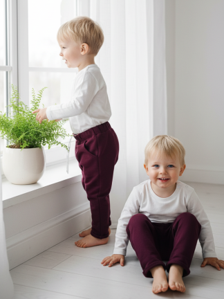 Bordo bikses ar kabatām 62-128 izmērs