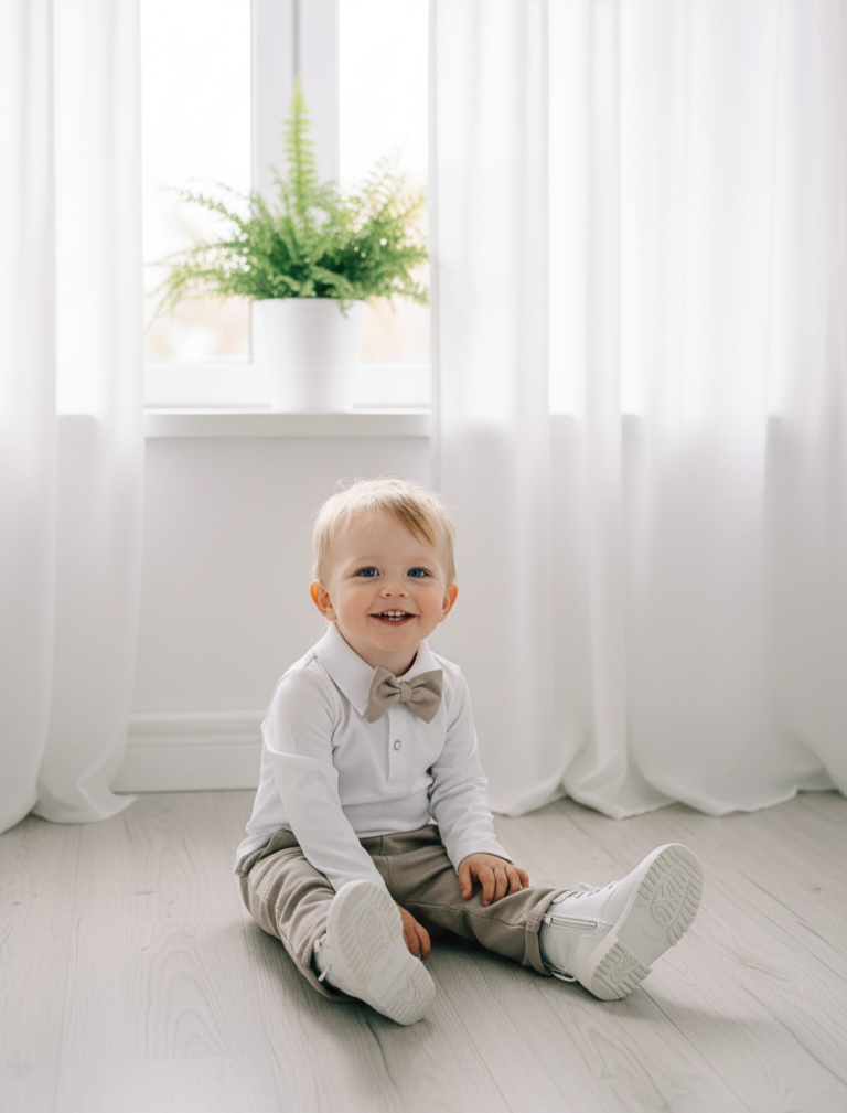 Svētku tērps lielākiem zēniem “Bēšs” no 92-140 izmēram - Image 2