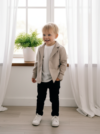 Žakete lielākiem zēniem "Bēšs" no 104-140 izmēram