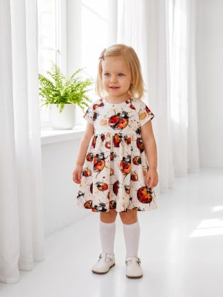 Kleita ar īsām piedurknēm “Ladybug” no 80-140 izmēram