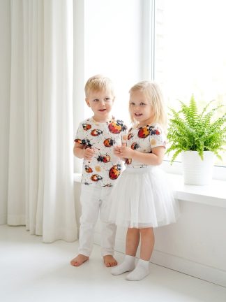 T-krekls ar īsām piedurknēm“Ladybug” no 92-140 izmēram