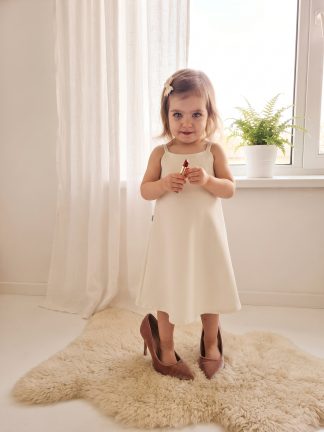 Slip kleita meitenēm, midi garuma no 92-140 izmēram